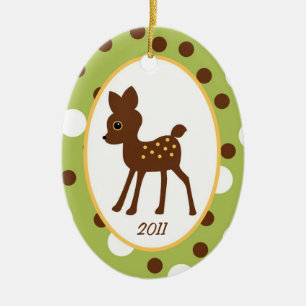 Décoration En Céramique Cerfs communs faits sur commande personnalisés