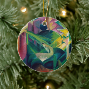 Décoration En Céramique Cerfs dans un jardin de monastère de Franz Marc