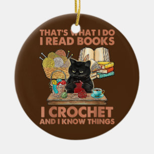 Décoration En Céramique C'est ce que je fais Je lis des livres Crochet et 