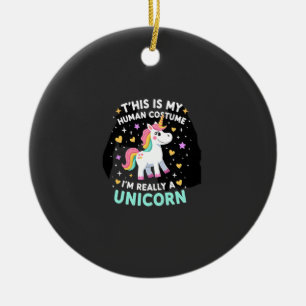 Décoration En Céramique C'est Mon Costume D'humain Je Suis Réellement Un T