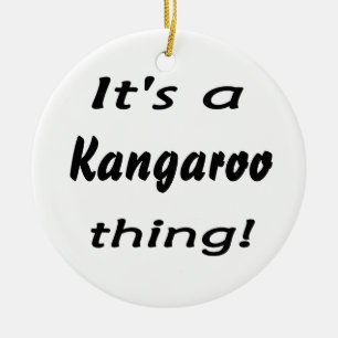 Décoration En Céramique C'est une chose de kangourou !