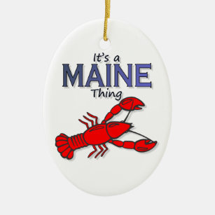 Décoration En Céramique C'est une chose du Maine - homard