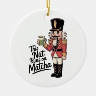 Décoration En Céramique Cette noix tourne sur Matcha Christmas Nutcracker