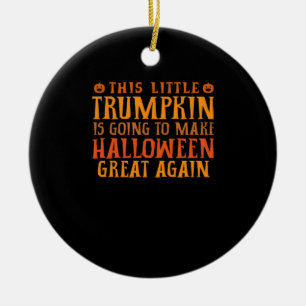 Décoration En Céramique Cette Petite Trumpkin Va Faire Halloween Gr