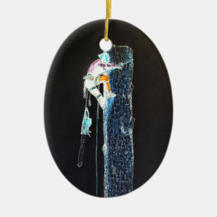 Décoration En Céramique Chaîne d'arboriste de l'électricien