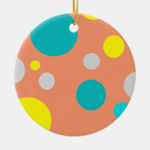 Décoration En Céramique Chanceux bulles colorées