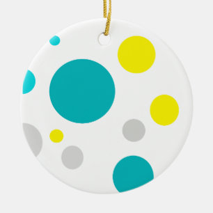 Décoration En Céramique Chanceux bulles colorées