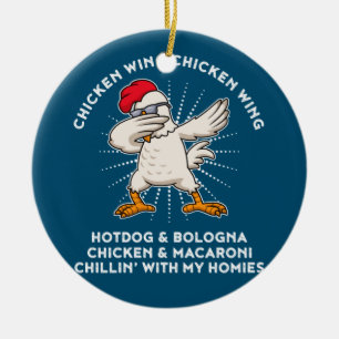 Décoration En Céramique Chanson de la chemise de l'aile de poulet de l'ail