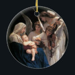Décoration En Céramique Chanson des Anges (1881) de Bouguereau<br><div class="desc">Chanson des Anges (1881) de Bouguereau est une mythologie victorienne vintage, une peinture fine art réaliste. Des anges jouant des instruments de musique et chantant à la Vierge et à l'enfant. Le bébé Jésus Christ dort dans les bras de sa mère. À propos de l'artiste : William-Adolphe Bouguereau (1825-1905) était...</div>
