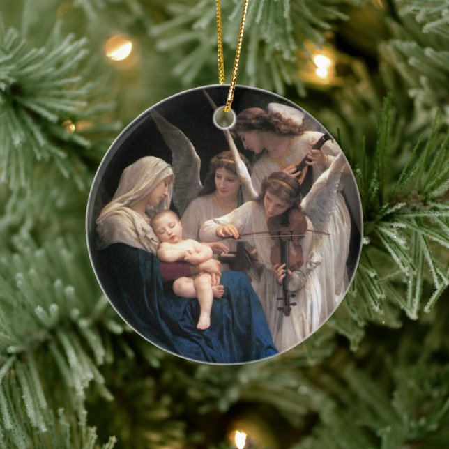 Décoration En Céramique Chant des Anges (1881) de Bouguereau (Arbre)