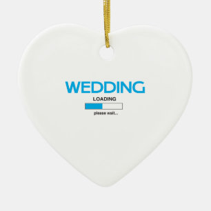 Décoration En Céramique Chargement de mariage