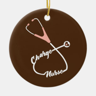Décoration En Céramique Charger Infirmière Stethoscope Infirmière