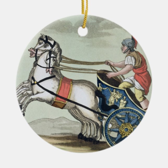 Décoration En Céramique Charioteer, de 'L'Antica Roma', 1825 (éclairage co (Devant)