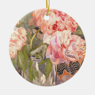 Décoration En Céramique Charles Rennie Mackintosh - Peonies