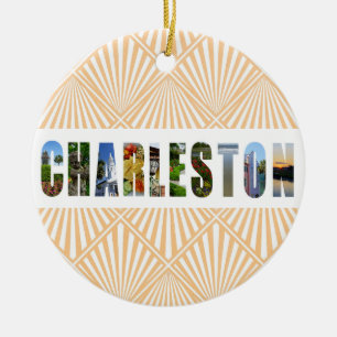 Décoration En Céramique Charleston en Caroline du Sud Photos de Noël