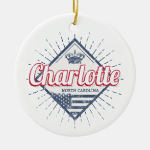 Décoration En Céramique Charlotte City Caroline du Nord États-Unis États-U