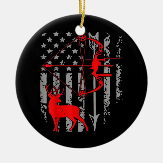 Décoration En Céramique Chasse aux cerfs - Hommes Graphique Chasse aux cer (Devant)