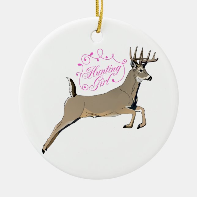 Décoration En Céramique Chasse fille (Devant)