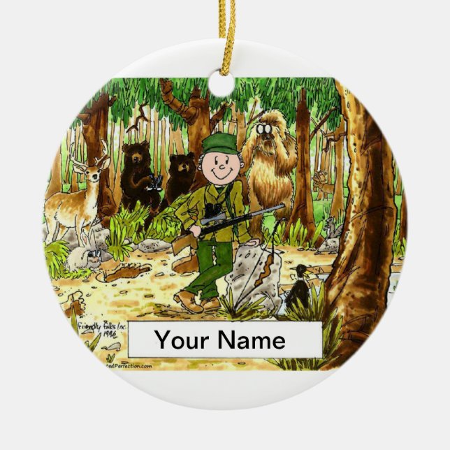 Décoration En Céramique Chasseur - Homme (Devant)