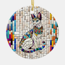 Chat égyptien - Art Mosaïque