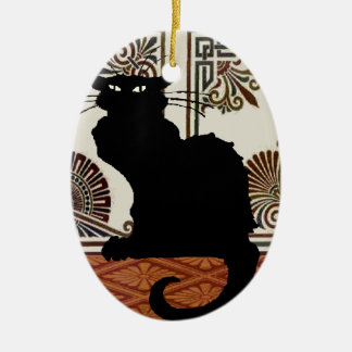 Décoration En Céramique Chat gothique noir
