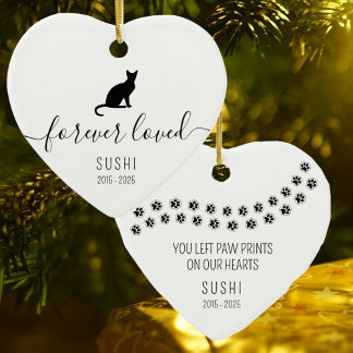 Décoration En Céramique Chat simple pour toujours aimé