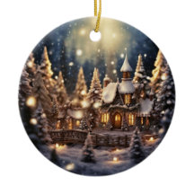 Château de fée de Noël inspiré