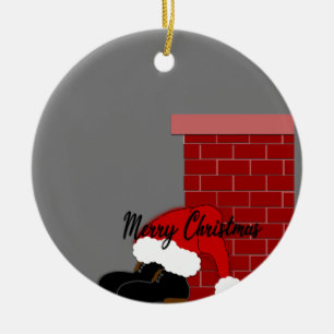 Décoration En Céramique Chaussure père Noël