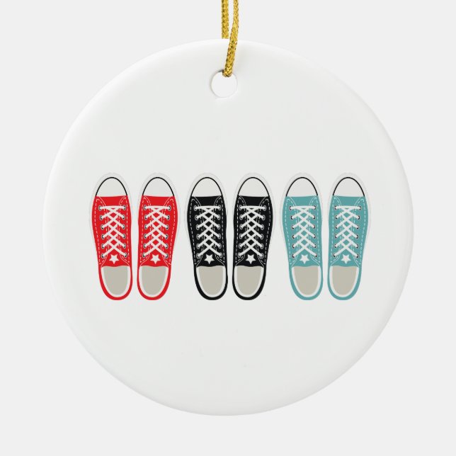 Décoration En Céramique Chaussures Grunge (Devant)