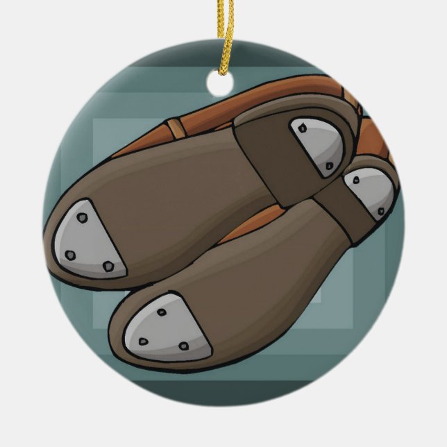 Décoration En Céramique Chaussures Tap (Devant)