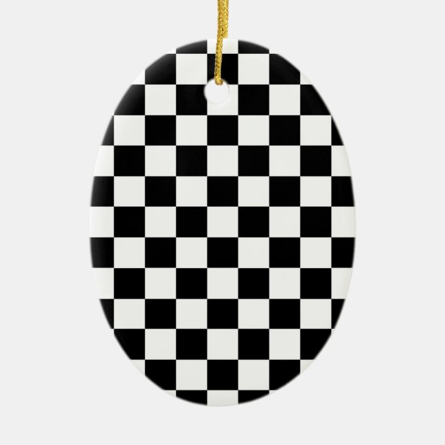 Décoration En Céramique Checker Flag (Devant)