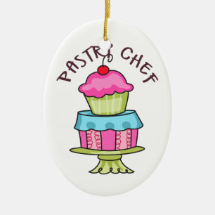 Décoration En Céramique Chef de pâtisserie