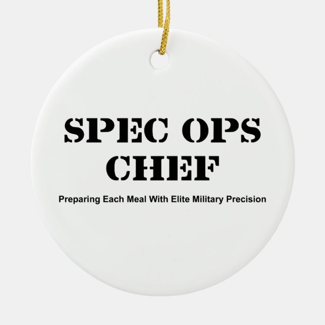 Décoration En Céramique Chef de Spéc. Ops (Devant)