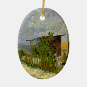 Décoration En Céramique Chemin de Montmartre et Tournesols par Vincent van