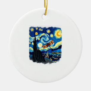 Décoration En Céramique Chemise artistique libellule Van Gogh Nuit étoilée