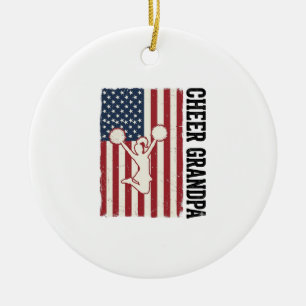 Décoration En Céramique Chemise de conception de drapeau vintage patriotiq