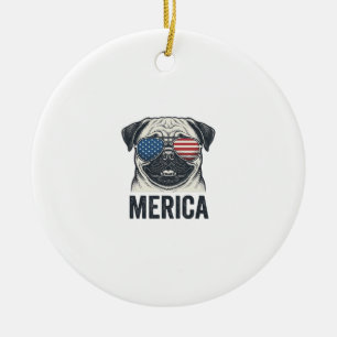 Décoration En Céramique Chemise de conception de gravure vintage Merica Pu