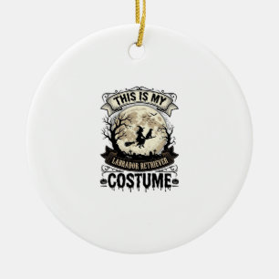Décoration En Céramique Chemise de costume d'Halloween de sorcière de Retr