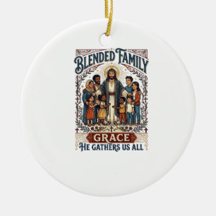 Décoration En Céramique Chemise de famille recomposée Jésus Chemise chréti