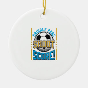 Décoration En Céramique Chemise de football vintage Dribble Passe Tirer Sc
