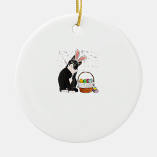 Décoration En Céramique Chemise de Pâques Chat Lapin Oreilles Œufs Hommes 