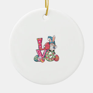 Décoration En Céramique Chemise de Pâques Gnome Jour de Pâques Amour Homme
