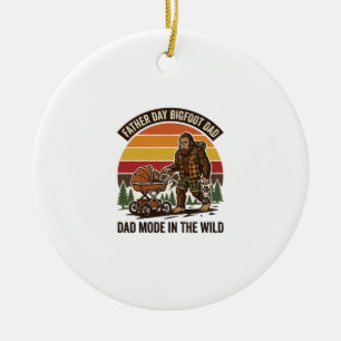 Décoration En Céramique Chemise de père Bigfoot Papa Camping Légende Père