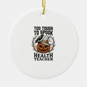 Décoration En Céramique Chemise de professeur de santé Halloween Pu gravé