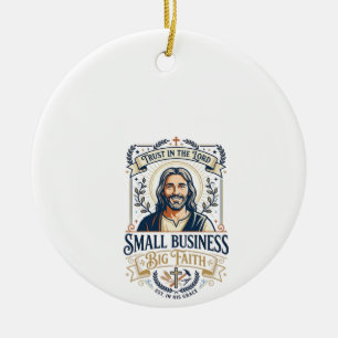 Décoration En Céramique Chemise de propriétaire de petite entreprise Jesus