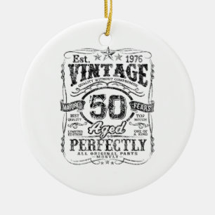 Décoration En Céramique Chemise Édition Limitée Vintage 1976 50 Ans 50t