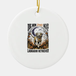 Décoration En Céramique Chemise Halloween Labrador Vintage Graphique Maman