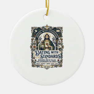 Décoration En Céramique Chemise humour de relation chrétienne datant de Jé
