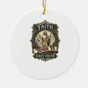 Décoration En Céramique Chemise Jésus Familles Bilingues Multiculturelles