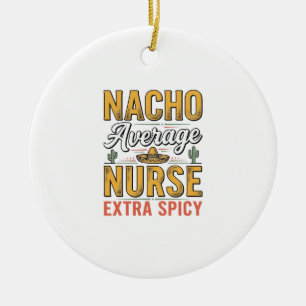 Décoration En Céramique Chemise Vintage Nacho Infirmière Moyenne Extra Épi
